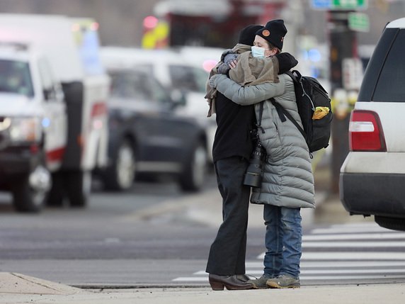 La fusillade à Boulder a fait au moins dix morts. © KEYSTONE/AP/Joe Mahoney