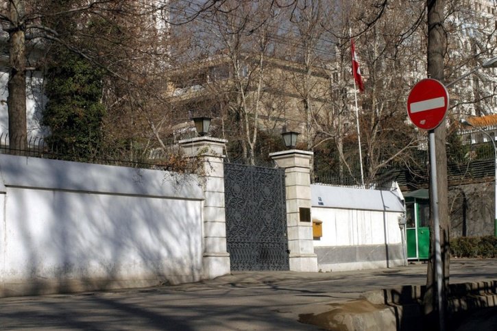 L'ambassade suisse à Téhéran (archives). © Keystone/EPA/ABEDIN TAHERKENAREH