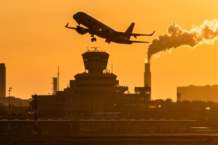 Le secteur aérien produit actuellement 11% des émissions liées au transport aux Etats-Unis (archives). © KEYSTONE/EPA/HAYOUNG JEON