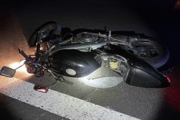 Un motocycliste grièvement blessé