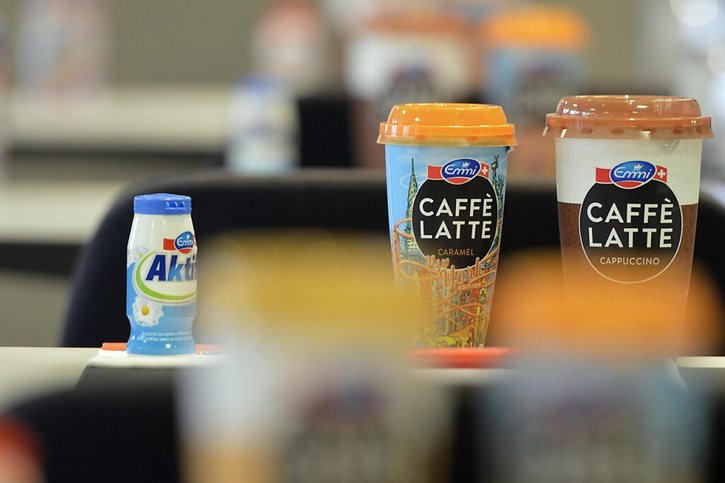 Les recettes de la société connue notamment pour la marque Emmi Caffè Latte se sont inscrites à 3,91 milliards de francs, en hausse de 5,6% (archives). © KEYSTONE/URS FLUEELER