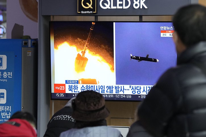 C'est le sixième tir de missile de la Corée du Nord depuis le début de l'année (archives). © KEYSTONE/AP/Ahn Young-joon