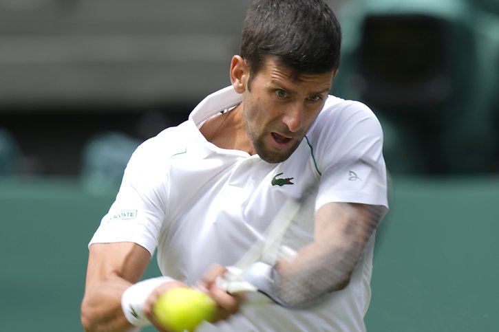 Djokovic s'est montré convaincant pour son 2e tour à Wimbledon © KEYSTONE/AP/Alastair Grant