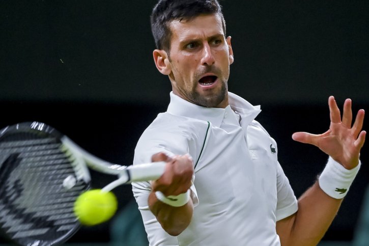 Djokovic a lâché un set dans son 8e de finale © KEYSTONE/EPA/ANDY RAIN