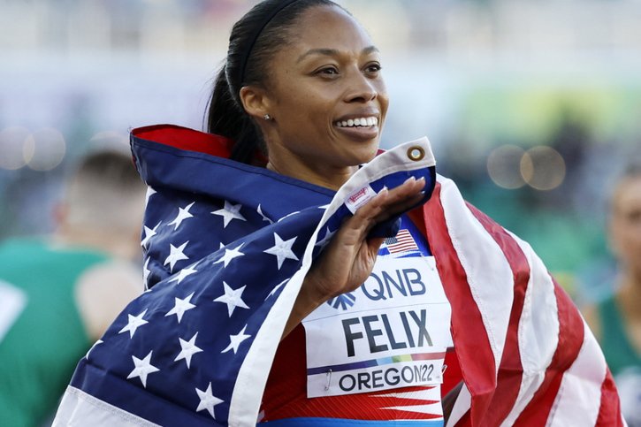 Allyson Felix sera alignée en séries du 4x400 m dames © KEYSTONE/EPA/John G. Mabanglo