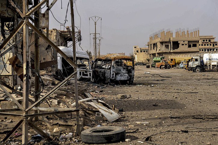 Dans la région de Boukamal en Syrie, sept personnes ont été tuées dans un raid sur un convoi chargé d'armes (archives). © KEYSTONE/EPA SANA/SANA / HANDOUT