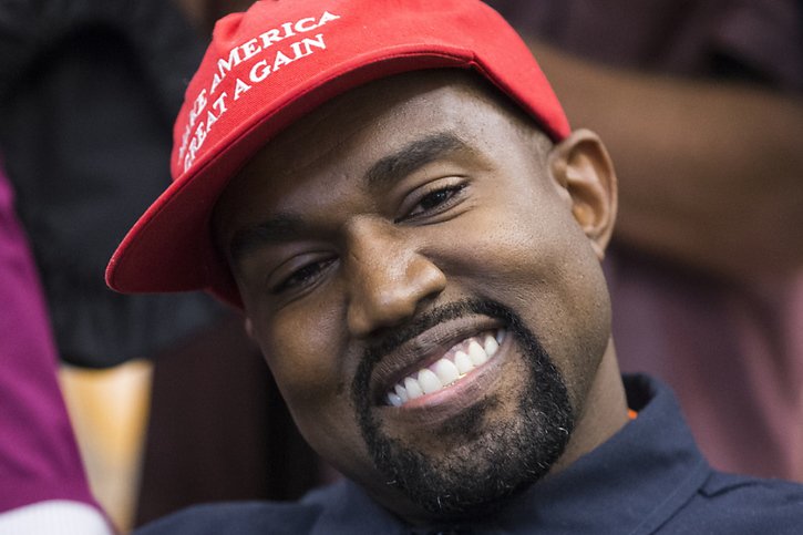 Kanye West a été exclu de la plupart des réseaux sociaux (archives). © KEYSTONE/EPA/MICHAEL REYNOLDS