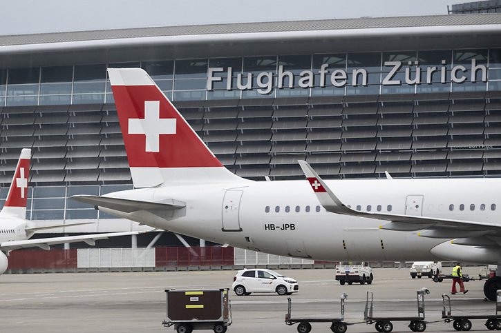 Les grèves en Allemagne affectent lundi les vols de Swiss (archives). © KEYSTONE/ENNIO LEANZA
