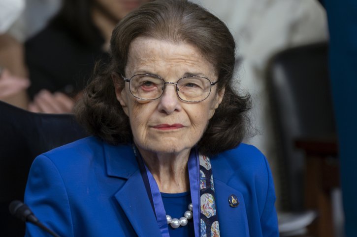 Dianne Feinstein, ici en mai dernier, était la doyenne du Sénat américain. © KEYSTONE/AP/J. SCOTT APPLEWHITE