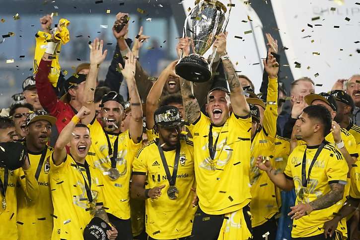 La joie des joueurs du Columbus Crew © KEYSTONE/AP/Sue Ogrocki