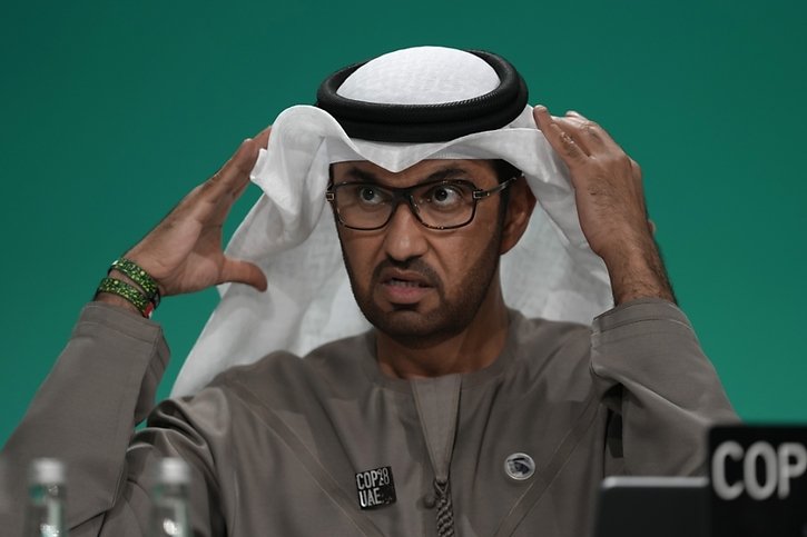 "L'échec n'est pas une option", a prévenu Sultan Al Jaber, le président émirati de la 28e conférence de l'ONU sur le climat. © KEYSTONE/AP/Peter Dejong