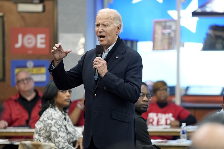 Le président américain Joe Biden a vu son soutien s'éroder significativement parmi les Américains d'origine arabe. © KEYSTONE/AP/Evan Vucci