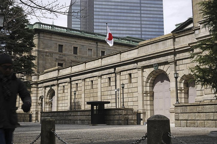 La banque centrale japonaise a mis fin à sa politique de taux négatif et de contrôle des rendements obligataires nippons, deux outils non conventionnels en place depuis 2016 (archives). © KEYSTONE/AP