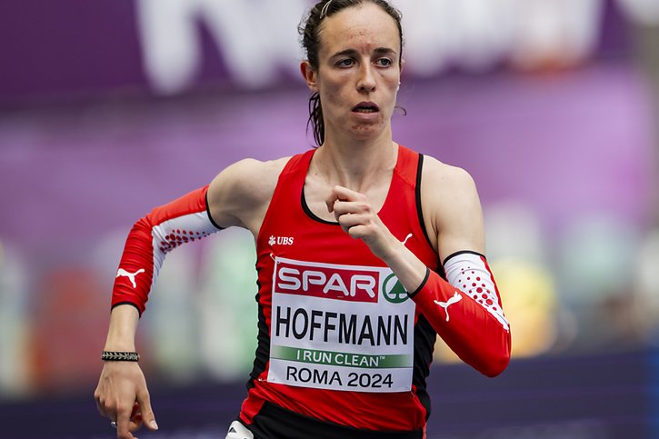 Lore Hoffmann courra la finale du 800 m à Rome © KEYSTONE/JEAN-CHRISTOPHE BOTT