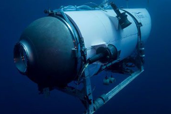 Le submersible Titan, de l'entreprise américaine OceanGate Expeditions, avait plongé le 18 juin 2023 pour aller observer l'épave du Titanic, mais le contact avait été perdu moins de deux heures après le départ suite à son implosion (archives). © KEYSTONE/AP